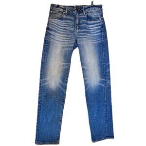 AE American Eagle Jeans Mens 32x36 Airflex+ Athletic Straight Faded Blue Denim